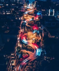 Lombard Street In San Francisco Paint By Number