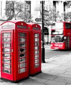 London Telephone Booth Paint By Number