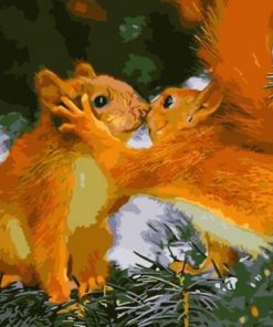 Love Golden Squirrel Paint By Number