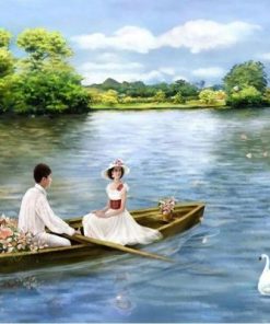 Lovers In A Boat Paint By Number