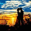 Loving Couple At The Sunset Paint By Number