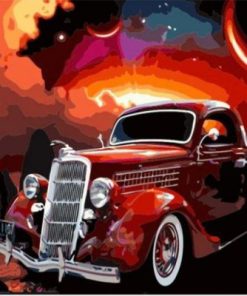 Magical Antique Car Paint By Number