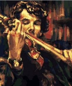 Man Playing Violin Paint By Number