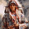 Man of Indian Tribe Paint By Number