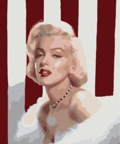 Marilyn Monroe Dress Style Paint By Number