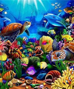 Marine Organisms Paint By Number