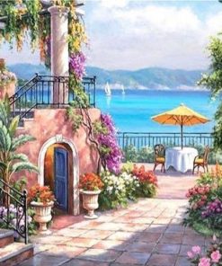 Mediterranean Seaside Paint By Number