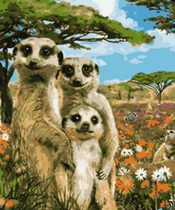 Meerkat Family Paint By Number