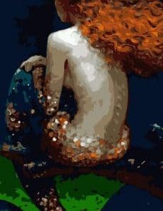 Melancholy Mermaid Paint By Number