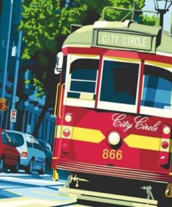 Melbourne Circle Tram Paint By Number