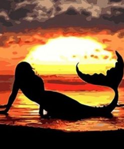 Mermaid At The Sunset Paint By Number