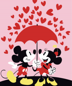 Mickey And Minnie Paint By Number