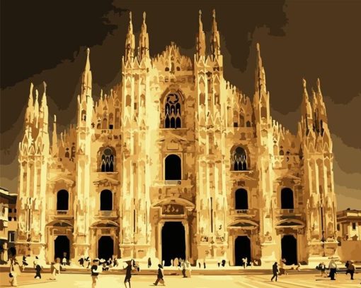 Milan Cathedral Paint By Number