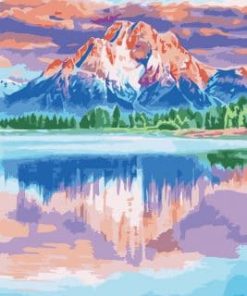 Mirror Mountain Paint By Number