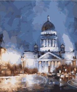 Misty Night in Saint Petersburg Paint By Number