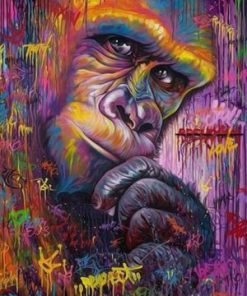 Monkey Graffiti Paint By Number