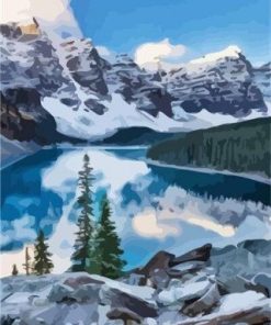 Moraine Lake In Canada Paint By Number