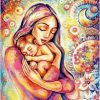 Mother Holding Her Baby Paint By Number