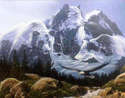 Mountains in the Shape of Bears paint by number