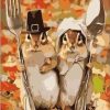 Mr and Mrs Squirrel Paint By Number