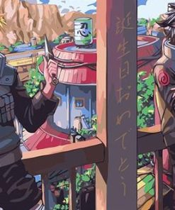 Naruto and Sasuke Jounin Paint By Number