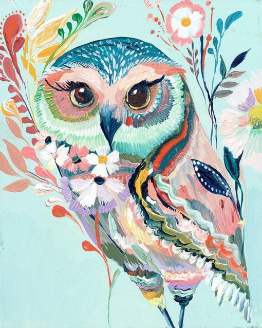 Night Owl Bird Paint By Number