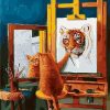 Painter Cat Paint By Number