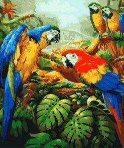 Parrot Birds Paint By Number