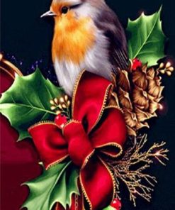 Christmas Bird Paint By Number