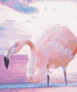 Pink Flamingo Bird Paint By Number