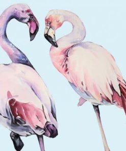 Pink Flamingos Paint By Number