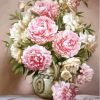 Pink and White Flowers Paint By Number