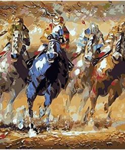 Racing Horses Paint By Number