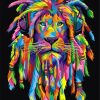 Rasta Lion Paint By Number