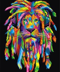 Rasta Lion Paint By Number