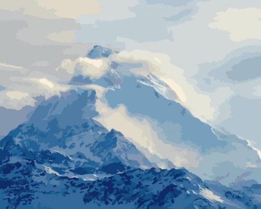 Snowy Mountain Paint By Number