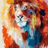 Splatter Lion Paint By Number