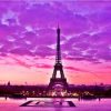 Sunset Eiffel Tower Paint By Number