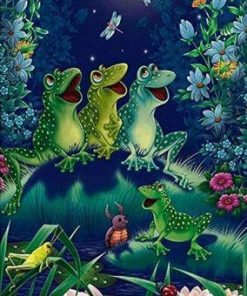 Swamp Frogs Paint By Number