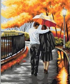 Walking Couple Paint By Number