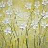 White Artistic Flowers Paint By Number