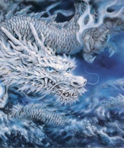 White Dragon Paint By Number