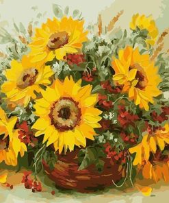 Yellow Sunflower Paint By Number