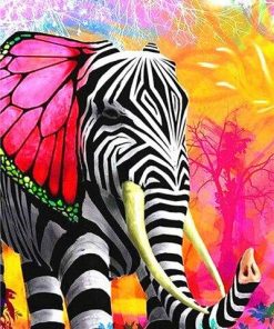 Zebra Elephant Paint By Number