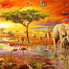 African Savanna Animals Paint By Number