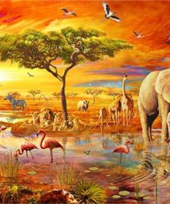 African Savanna Animals Paint By Number