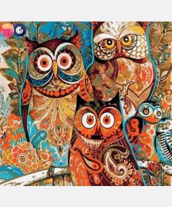 Artistic Owl Paint By Number