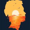 Silhouette Man Sunset NEW Paint By Numbers