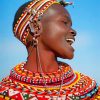 African Woman Smiling NEW Paint By Numbers