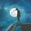 Lonely Man Moon Silhouette NEW Paint By Numbers
